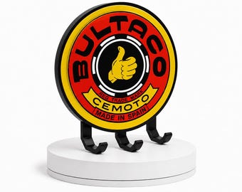Bultaco Key Holder | 3D Printed Wall Key Rack | Motorcycle Garage Decor | Retro Motorbike Key Organizer | Gift for Bultaco Fans