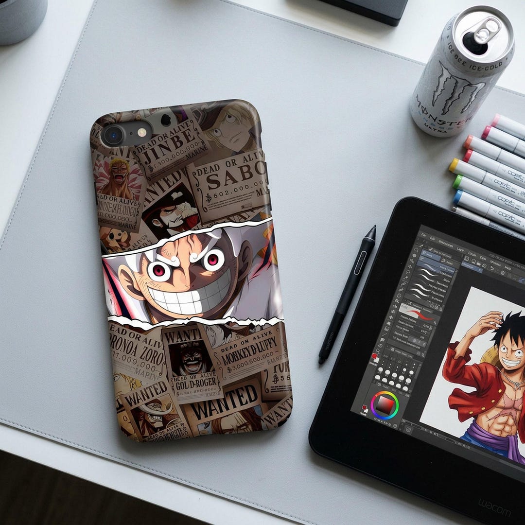 Caseog Ripped Gear 5 Luffy Ripped Poster Case | One Piece Anime Phone Case - Etsy ...