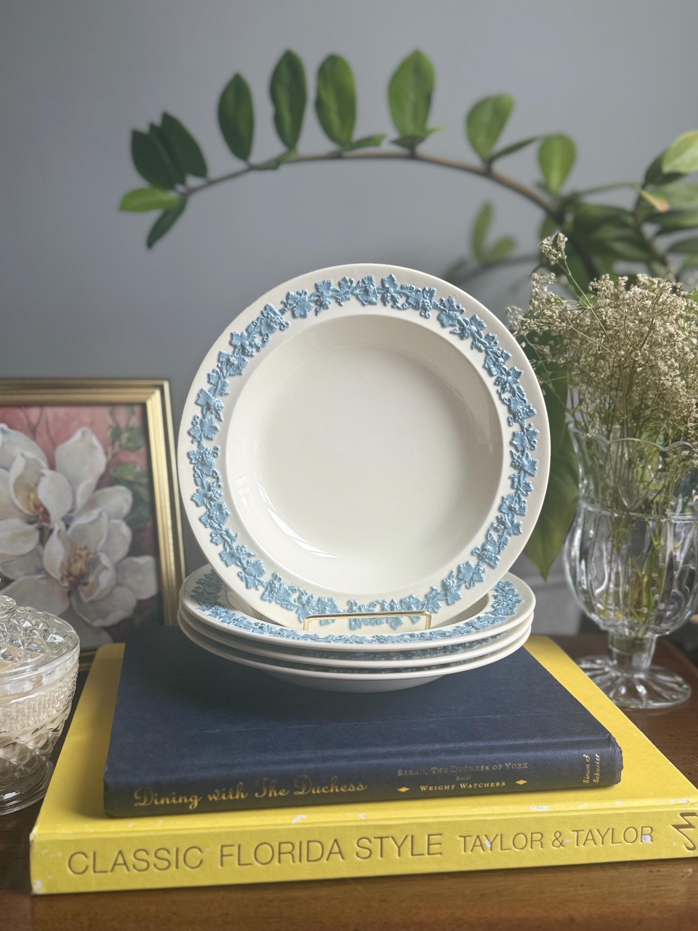 Vintage Blue Wedgwood Queensware - Etsy