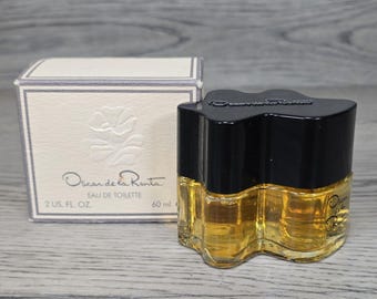 Vtg Oscar de la Renta Eau De Toilette 2 oz 60ml EDT Perfume France With Box