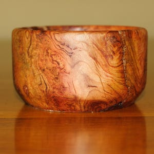 Handmade Cherry Burl Wood Bowl