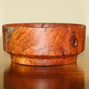 Handmade Cherry Burl Wood Bowl