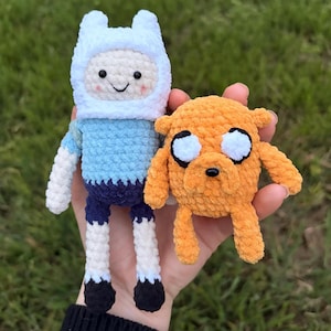 Yellow Dog Amigurumi - Adventure Show Inspired mini Plush Keychain