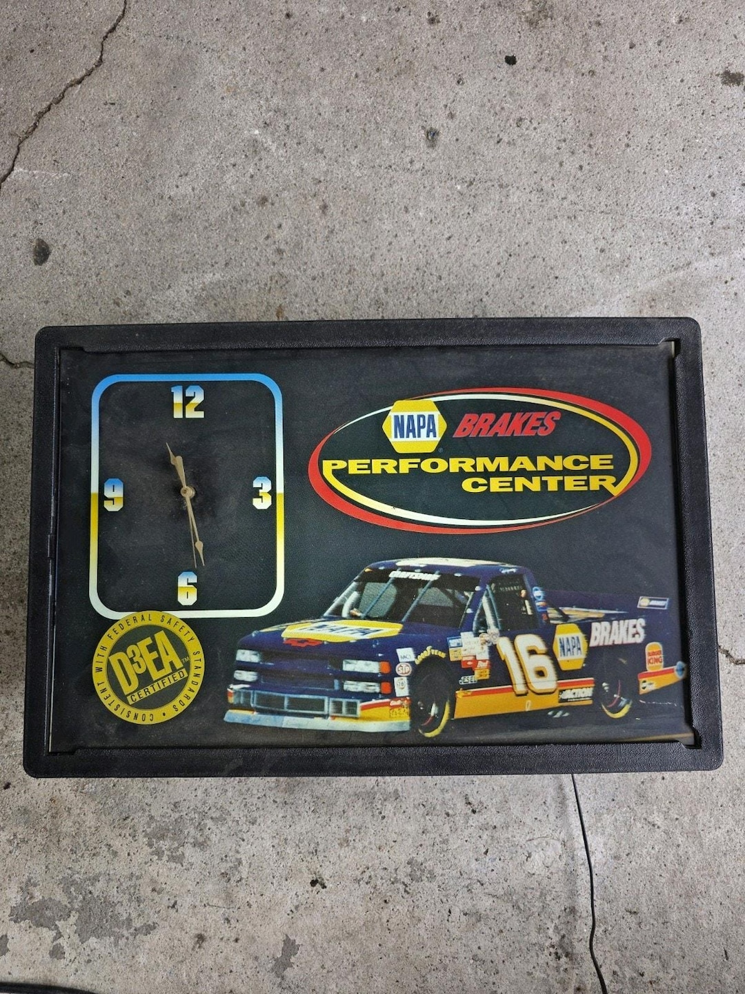 NAPA AUTO CARE CENTER ナパオート　壁掛け時計　ビンテージ Vintage Wall Clock Sign NAPA Brakes Auto Parts Shop Decor