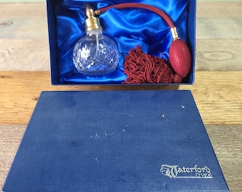 Waterford Lismore Crystal Vintage Perfume Atomizer Pump And Tassel Orignal Box