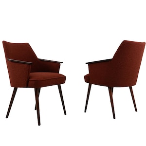 Vintage Schalensessel | 60er Jahre Paar Restaurierte Stühle | Mid Century moderne Cocktail Stühle 2er Set | Polen