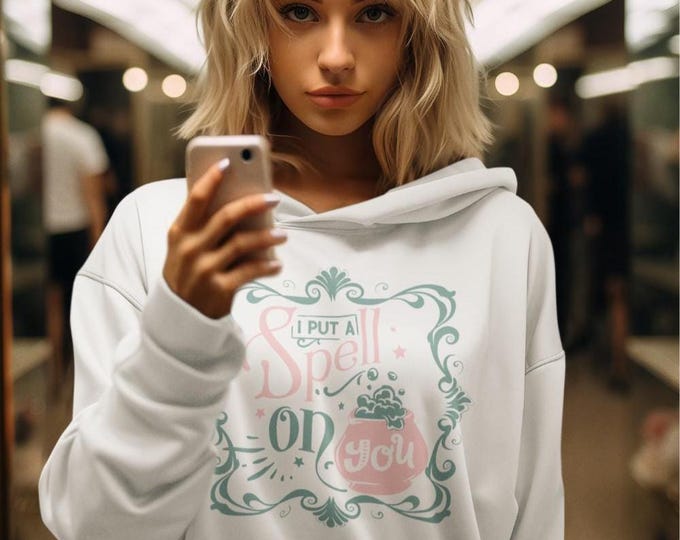 Featured listing image: I Put a Spell on You Hoodie – Oversized Witchy Halloween Hoodie