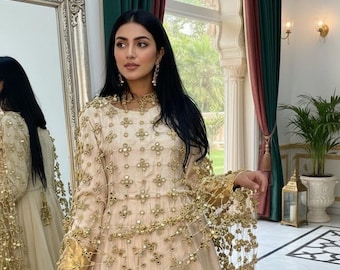 Gold & Silver Sheesh Posheedha Dupatta • Real Mirror Work