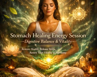Sesión de energía curativa para la armonía digestiva: mejora la vitalidad intestinal y el equilibrio emocional.