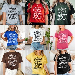 Tshirt Mockup Bundle, Front T Shirt, (IMAGES ONLY) Print on Demand Oversized, Tshirt Model Mockup, Real Model Mock, Modern Mockups, Womens