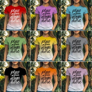 Tshirt Mockup Bundle, Front T Shirt, (IMAGES ONLY) Print on Demand Oversized, Tshirt Model Mockup, Real Model Mock, Modern Mockups, Womens