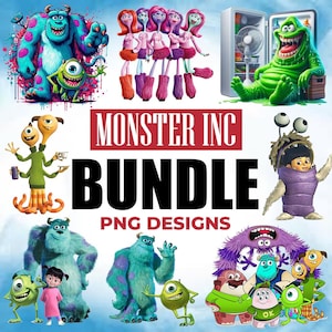 Monsters PNG Bundle, Monsters Clipart, Monster SVG PNG, Monsters shirt cake topper, Monsters svg cut files, Mike Sully birthday, Cricut File