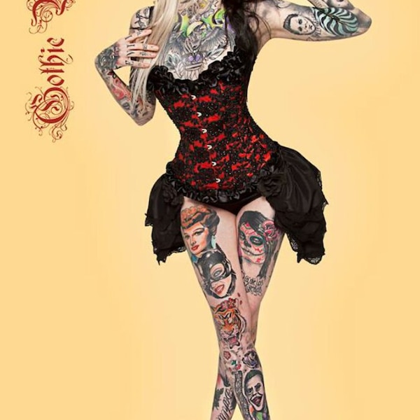 Angelique Schwarzer Taft Burlesque Bustle Goth Halloween By Gothic Burlesque *MADE NACH MASS*