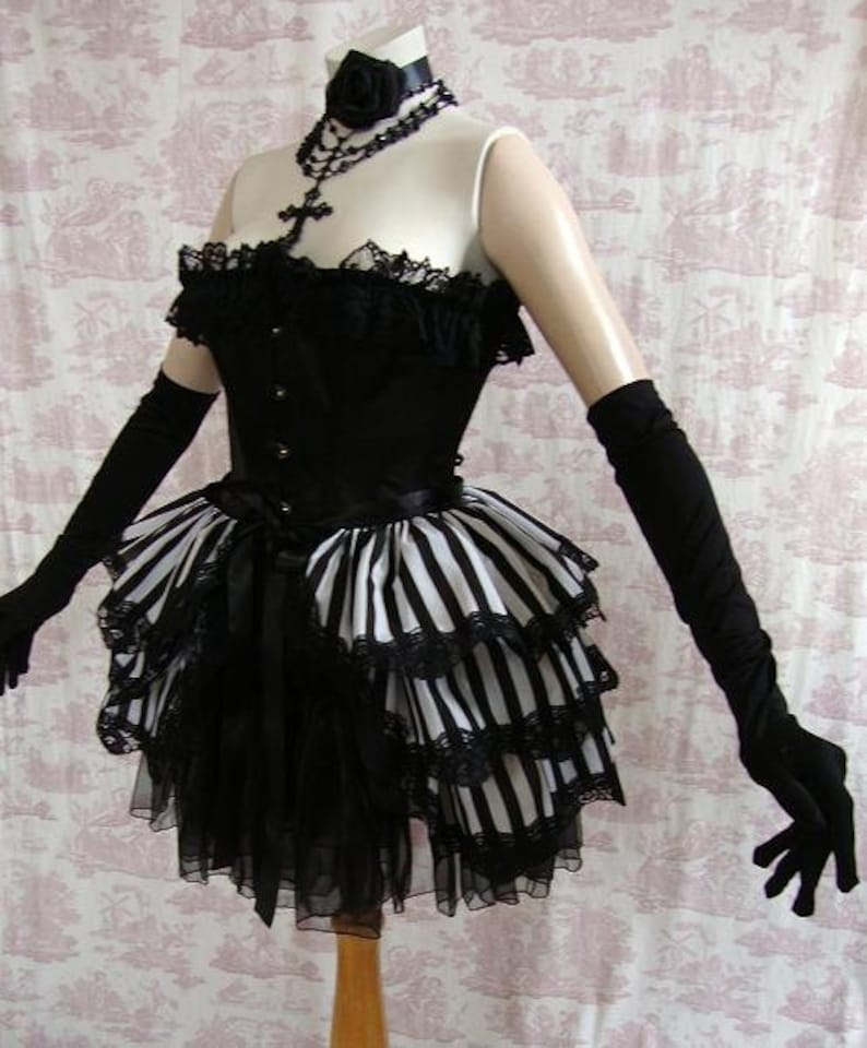 PLUS SIZE Pirate Romance HALLOWEEN Burlesque Bustle Skirt Steampunk goth By Gothic Burlesque image 3