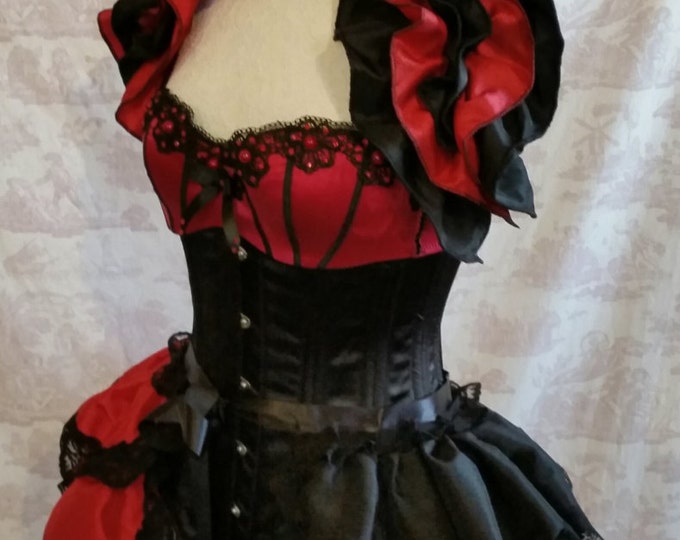 Plus Size HARLEY QUINN Cosplay Shoulder Shrug by Gothic Burlesque Etsy