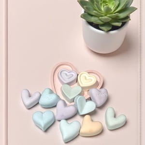 6 Heart-Shaped Aroma Stone Diffusers