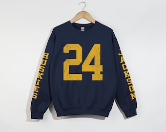 Custom Hockey Number Sweatshirt, Front and Back Personalized Crewneck, Hockey Mom Gift, Player Name Game Day Pullover