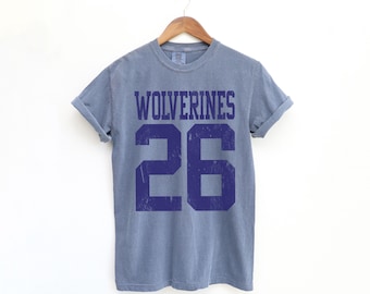 Personalized Mascot Comfort Colors Shirt: Varsity Football Spirit Wear