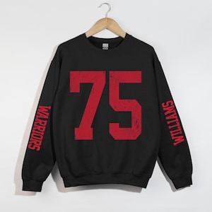 Custom number sweatshirt, baseball mom, football mama sweater, sports number, personalized game day, custom name, football high school team Red Black