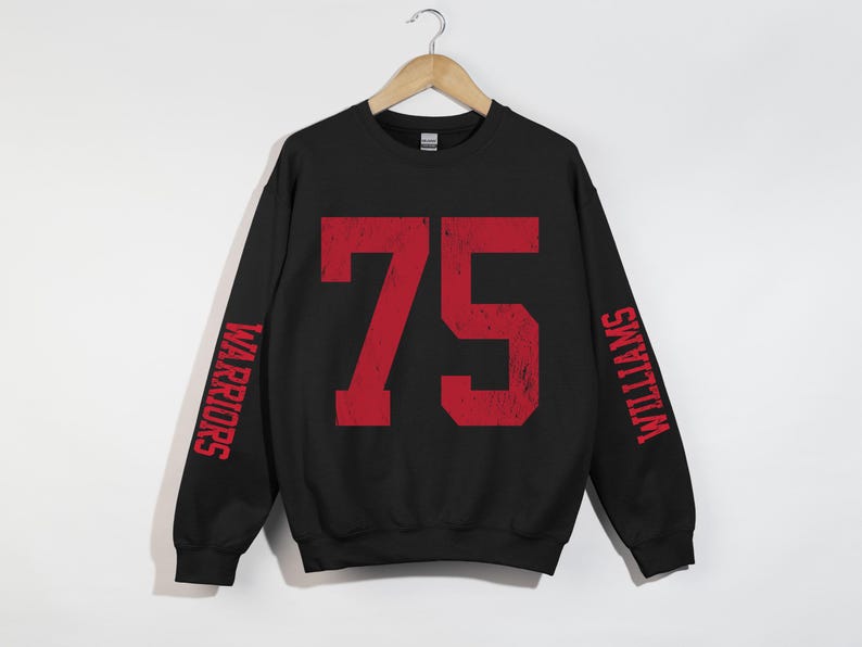 Custom number sweatshirt, baseball mom, football mama sweater, sports number, personalized game day, custom name, football high school team Red Black