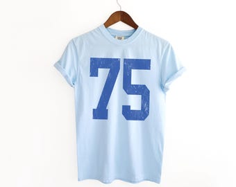Comfort Colors Custom Football Number Shirt: Distressed Vintage Design