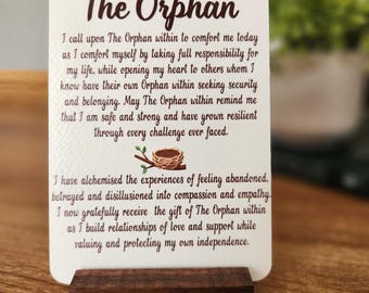 The Orphan Prayer | The Archetype Prayer Collection | Card +Wood Stand • First Run #02