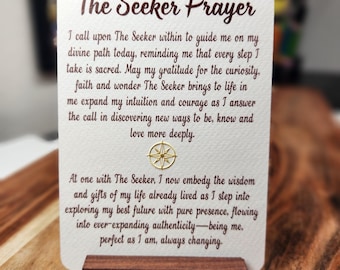 The Seeker Prayer | The Archetype Prayer Collection | Card +Wood Stand • First Run #05
