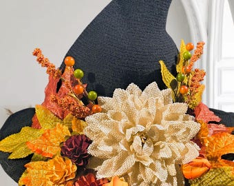 Cappello da strega floreale autunnale