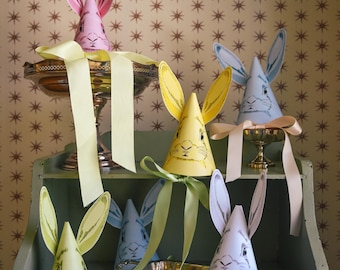 Easter Bunny Party Hat, PDF Printable