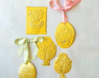 Tin Embossing Mother's Day Ornaments, PDF Template