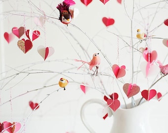 Valentine's Day Branch Heart Tree, PDF Template