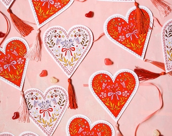 Heart Garland, PDF Printable