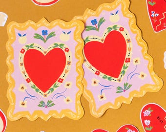 One-Sided Valentine Card by Emily Isabella, PDF Printable