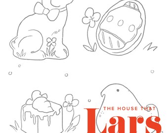 Easter Candy Coloring Page, PDF Printable