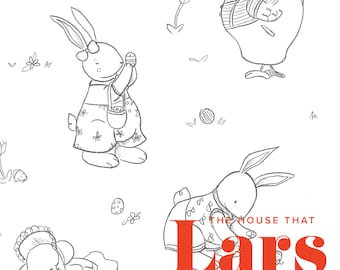 Easter Egg Hunt Coloring Page, PDF Printable