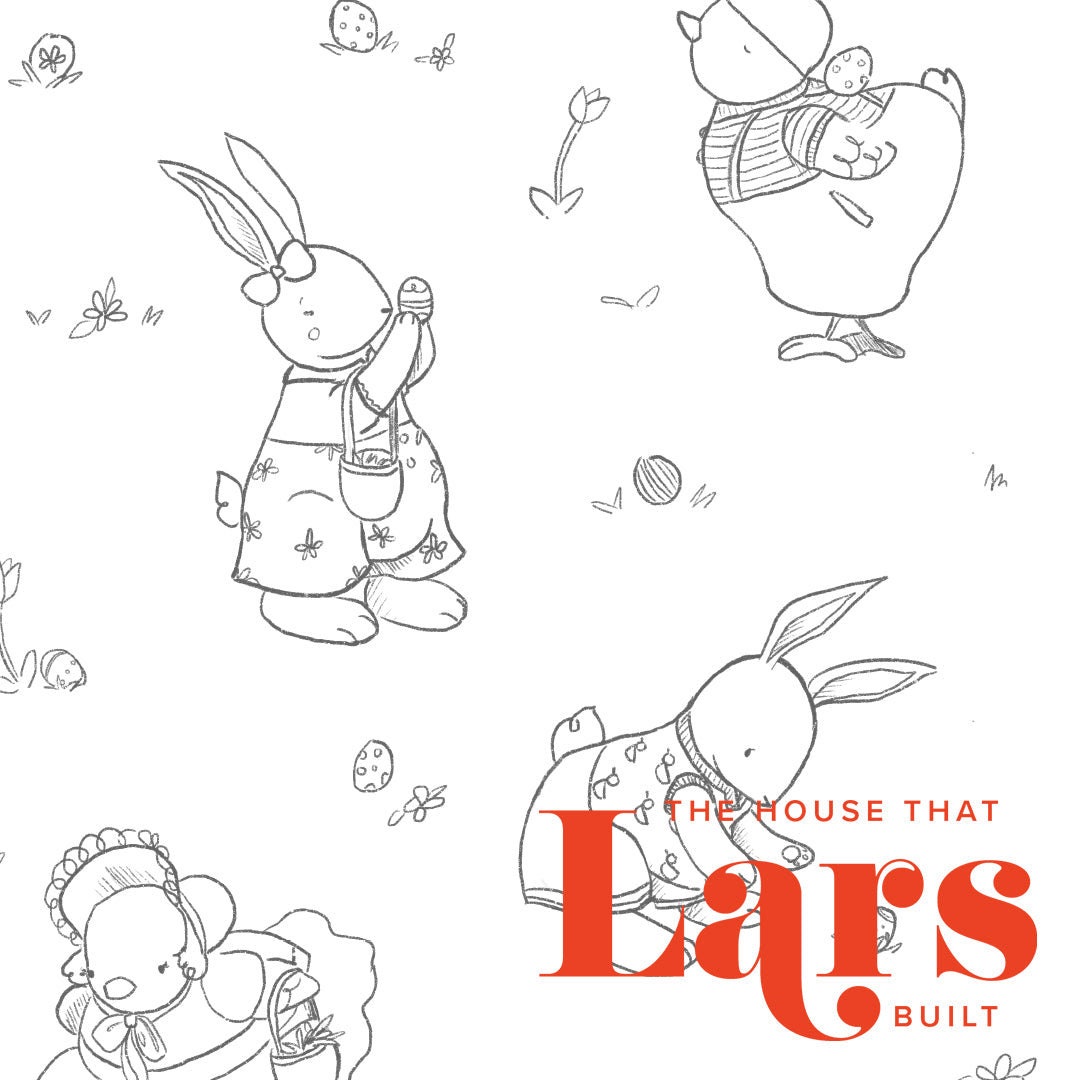 Easter Egg Hunt Coloring Page, PDF Printable - Etsy