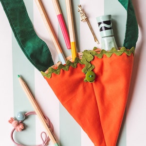 Fabric Carrot Bag, PDF Pattern image 4