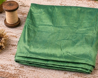 Tela dupión verde espuma de mar cortada a medida, seda cruda verde aguamarina para decoración costera, bodas en la playa y confección de vestidos.