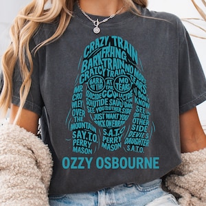 Comfort Colors® Black Sabbath Ozzy Osbourne Graphic Tee – Vintage Rock Shirt with Bat Wings Design