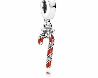 pandora sparkling candy cane charm christmas