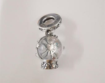 Pandora Charm Pendant Snow Globe with Angel
