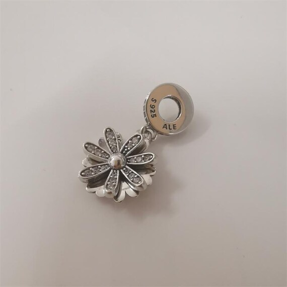 PANDORA Sparkling Daisy Flower Dangle Charm, Clear CZ Israel
