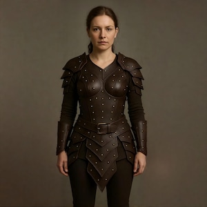 Handmade Leather Armor Set: Medieval Renaissance LARP Costume