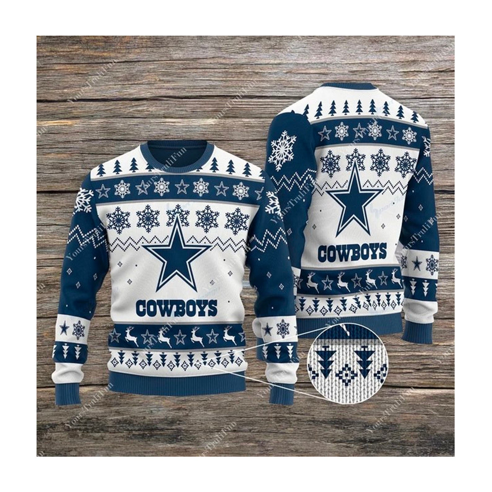 Discover Cowboys Football Team Ugly Christmas Sweater All Over Print 3D