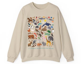 Christian Animal Sweatshirt: "Let Everything Praise the Lord"