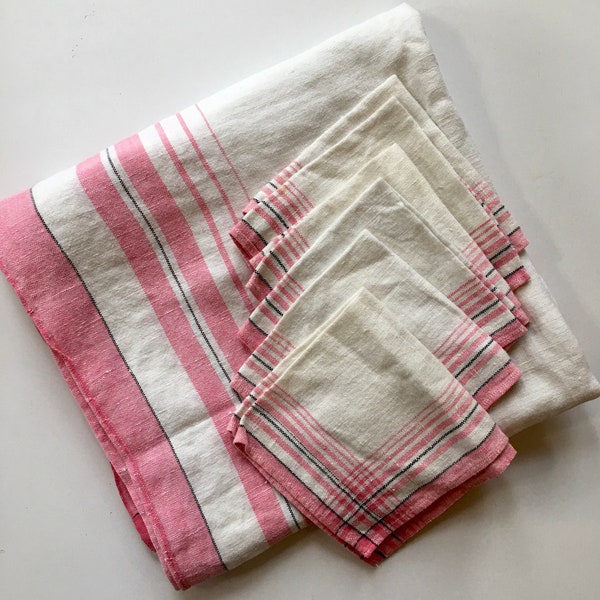 Pink Tablecloth Etsy