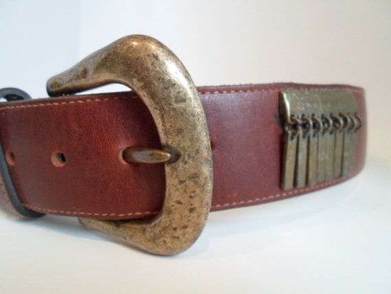 Vintage NY & Company Brass and Brown Decorative Belt New York & Company | Accessories | New York Company Womens  main image 3