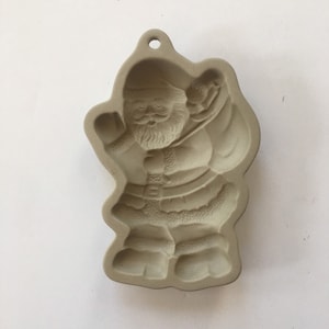 Vintage  Santa cookie mold Hearthstone  Christmas cookie  Xmas cookies Holiday cookie mold cottage  decor 1990s cookie art