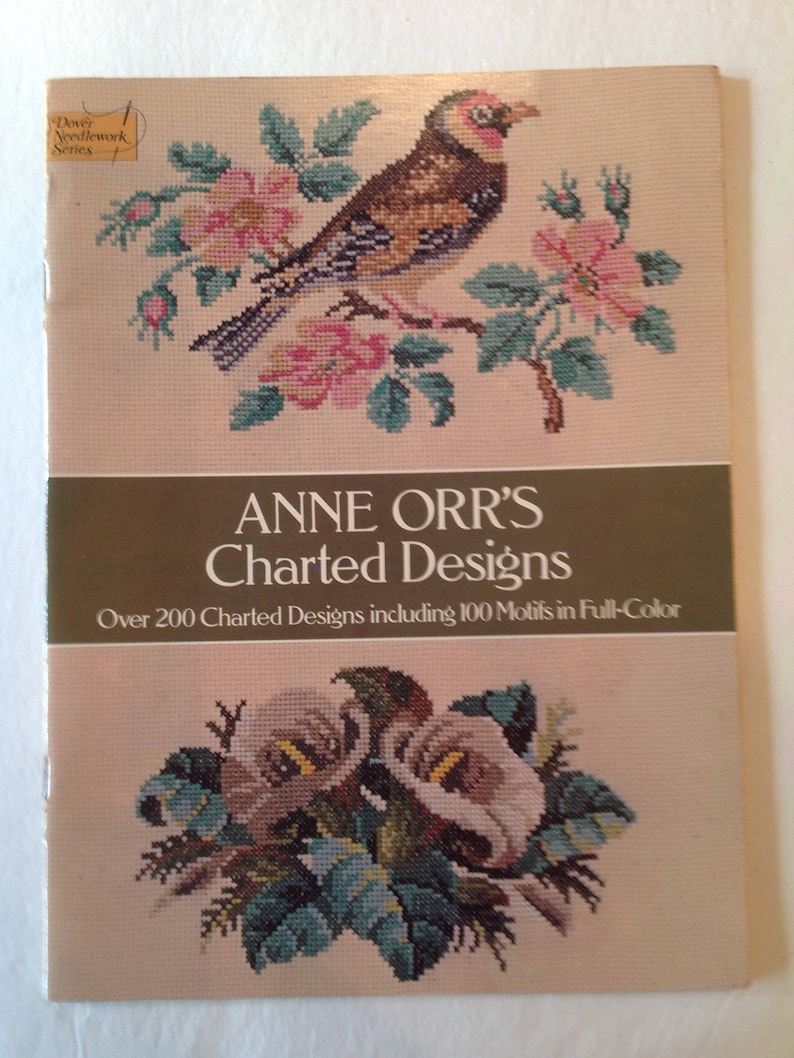 PeoplePattern Book by Dover Needlework series Anne Orrs Charted Designs Cross stitch Birds Flowers,Butterfly Elephant