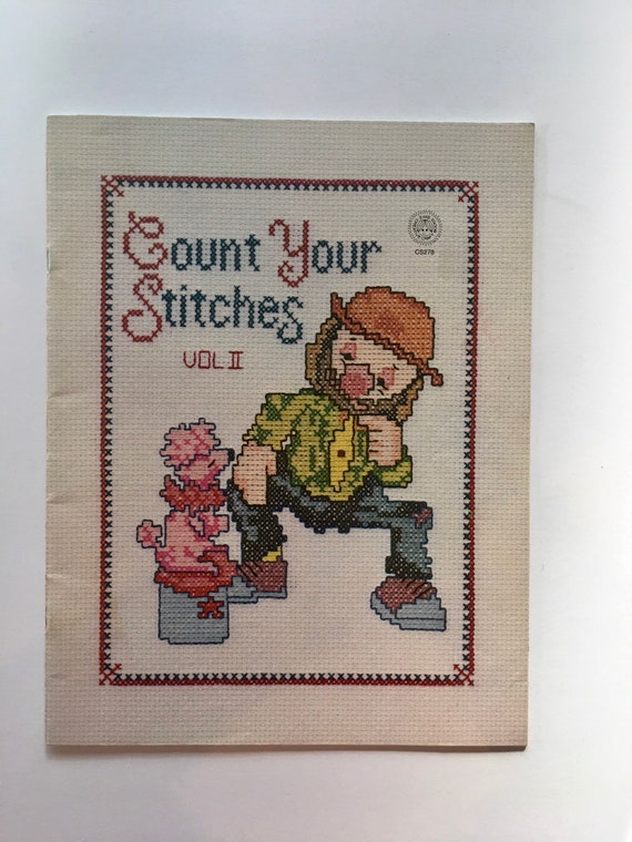Lot Cross Stitch Vintage Crafting Books